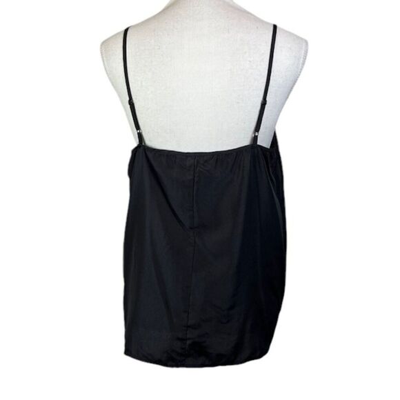 Elizabeth and James Black Camisole Cami Adjustable Spaghetti Straps Size Medium - Picture 2 of 9